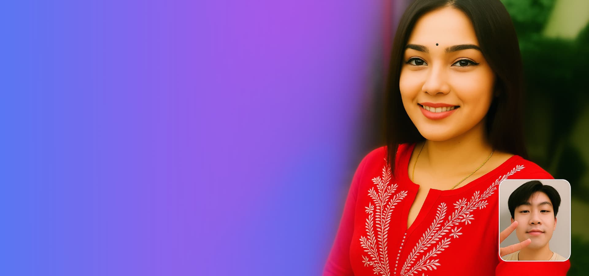 People chatting online